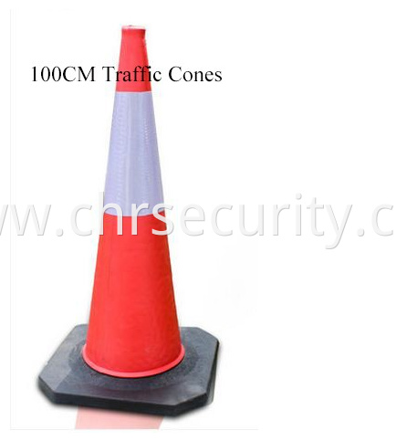 100CM EVA Safety Cones Collapsible Traffic Cone Reflective Cone